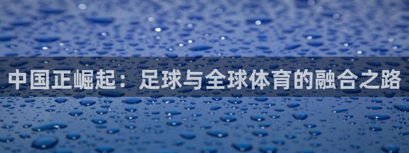 2026世预赛全部赛程：中国正崛起：足球与全球体育的融合之路